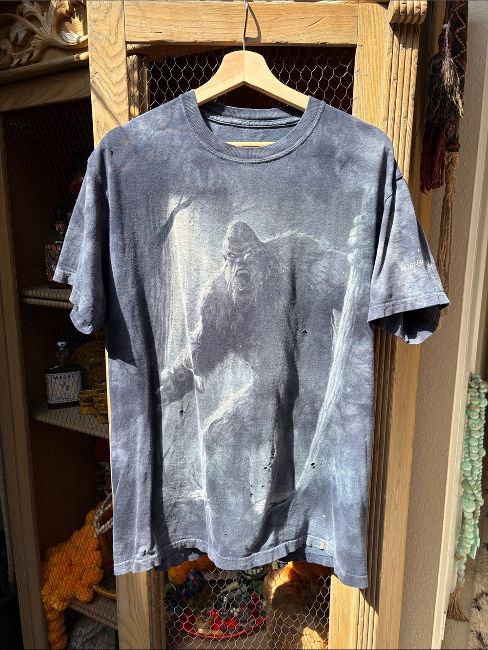 The Mountain Big Foot Fort Bragg Distressed Tie Dye T-Shirt